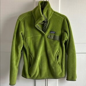 Patagonia Lime Green Fleece Pullover